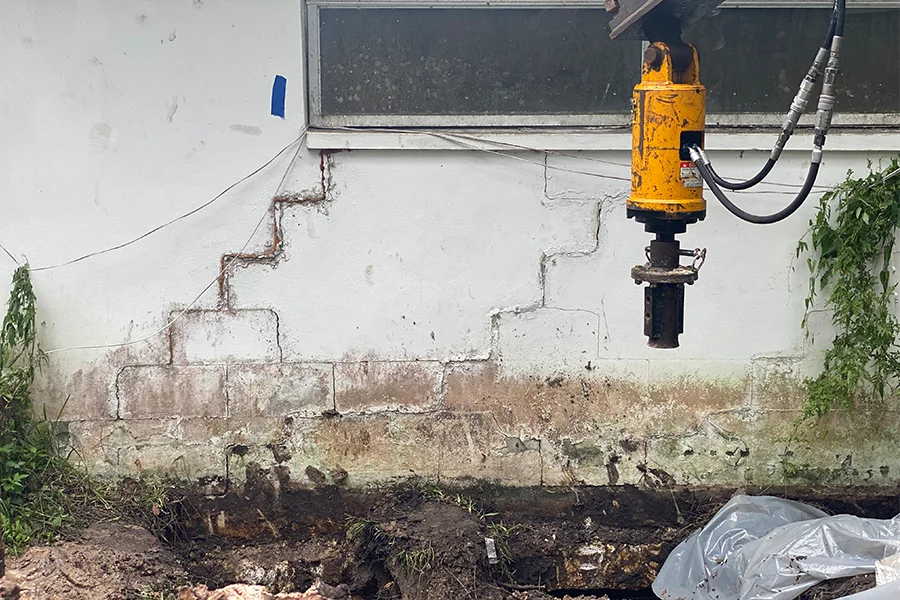 Helical Pier Installation in Troy, NC